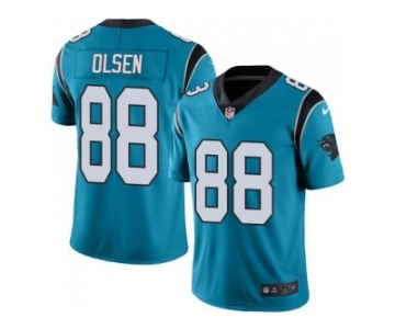 Nike Carolina Panthers #88 Greg Olsen Blue Men's Stitched NFL Limited Rush Jersey