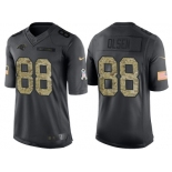 Nike Carolina Panthers #88 Greg Olsen Men's Stitched Black NFL Salute to Service Limited Jerseys