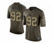 Nike Carolina Panthers #92 Vernon Butler Green Men's Stitched NFL Limited Salute to Service Jersey