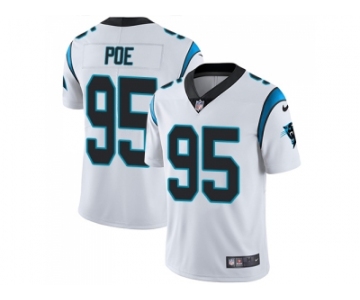 Nike Carolina Panthers #95 Dontari Poe White Men Stitched NFL Vapor Untouchable Limited Jersey