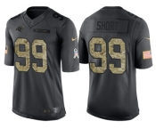 Nike Carolina Panthers #99 Kawann Short Men's Stitched Black NFL Salute to Service Limited Jerseys