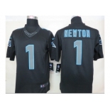 Nike NFL carolina panthers #1 newton black Jerseys[Impact Limited]