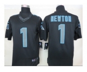 Nike NFL carolina panthers #1 newton black Jerseys[Impact Limited]