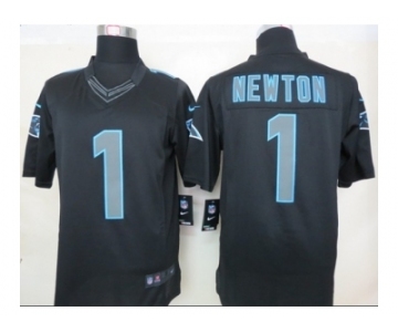 Nike NFL carolina panthers #1 newton black Jerseys[Impact Limited]