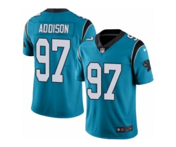 men's Nike Carolina Panthers #97 Mario Addison Limited Blue Rush NFL Jersey