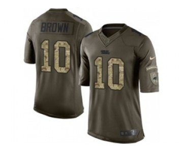 nike nfl jerseys carolina panthers #10 corey brown army green[nike Limited Salute To Service]