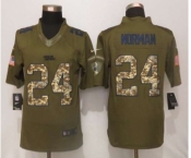 nike nfl jerseys carolina panthers #24 norman army green[nike Limited Salute To Service]