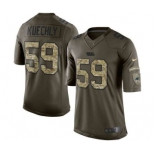 nike nfl jerseys carolina panthers #59 kuechly army green[nike Limited Salute To Service]