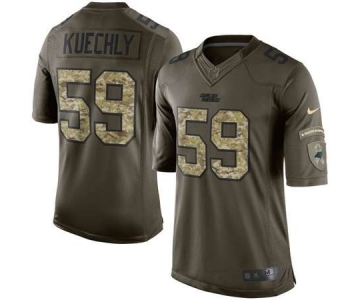 nike nfl jerseys carolina panthers #59 kuechly army green[nike Limited Salute To Service]