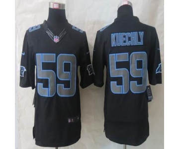 nike nfl jerseys carolina panthers #59 kuechly black[nike impact limited]