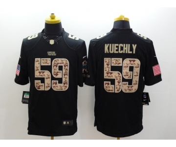 nike nfl jerseys carolina panthers #59 kuechly black[salute to service limited]