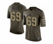 nike nfl jerseys carolina panthers #69 jared allen army green[nike Limited Salute To Service]