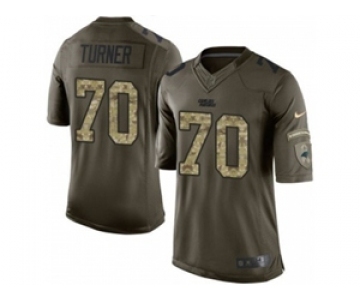 nike nfl jerseys carolina panthers #70 trai turner army green[nike Limited Salute To Service]