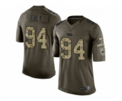 nike nfl jerseys carolina panthers #94 kony ealy army green[nike Limited Salute To Service]