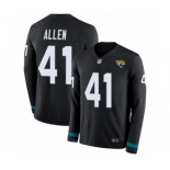 Jacksonville Jaguars #41 Josh Allen Limited Black Therma Long Sleeve Football Jersey