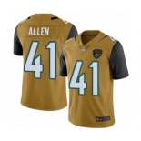 Jacksonville Jaguars #41 Josh Allen Limited Gold Rush Vapor Untouchable Football Jersey