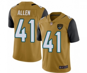 Jacksonville Jaguars #41 Josh Allen Limited Gold Rush Vapor Untouchable Football Jersey