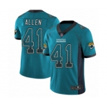 Jacksonville Jaguars #41 Josh Allen Limited Teal Green Rush Drift Fashion Football Jersey