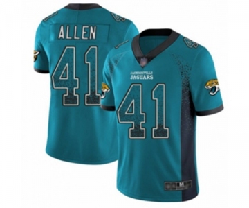 Jacksonville Jaguars #41 Josh Allen Limited Teal Green Rush Drift Fashion Football Jersey