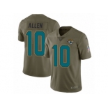 Men Nike Jacksonville Jaguars #10 Brandon Allen Limited Olive 2017 Salute to Service NFL Jersey