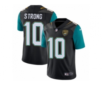 Men Nike Jacksonville Jaguars #10 Jaelen Strong Black Alternate Vapor Untouchable Limited Player NFL Jersey