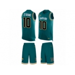 Men Nike Jacksonville Jaguars #10 Jaelen Strong Limited Teal Green Tank Top Suit NFL Jersey