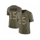 Men Nike Jacksonville Jaguars #15 Allen Robinson Limited Olive Camo 2017 Salute to Service NFL Jersey