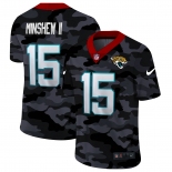 Men Nike Jacksonville Jaguars #15 Minshew ll 2020 Nike Camo Salute to Service Limited