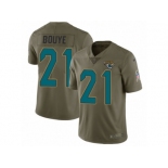 Men Nike Jacksonville Jaguars #21 A.J. Bouye Limited Olive 2017 Salute to Service NFL Jersey