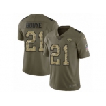 Men Nike Jacksonville Jaguars #21 A.J. Bouye Limited Olive Camo 2017 Salute to Service NFL Jersey