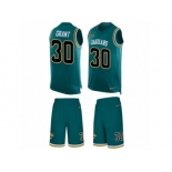 Men Nike Jacksonville Jaguars #30 Corey Grant Limited Teal Green Tank Top Suit NFL Jersey