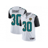 Men Nike Jacksonville Jaguars #30 Corey Grant White Vapor Untouchable Limited Player NFL Jersey