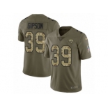 Men Nike Jacksonville Jaguars #39 Tashaun Gipson Limited Olive Camo 2017 Salute to Service NFL Jersey