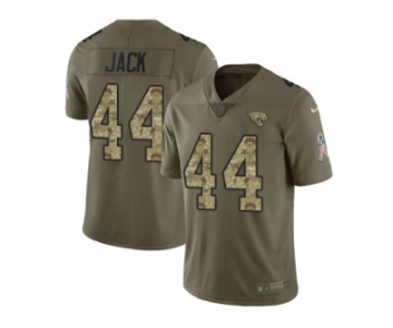 Men Nike Jacksonville Jaguars #44 Myles Jack Limited Olive Camo 2017 Salute to Service NFL Jersey