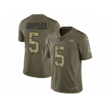 Men Nike Jacksonville Jaguars #5 Blake Bortles Limited Olive Camo 2017 Salute to Service NFL Jersey