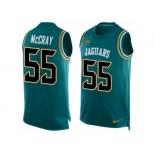 Men Nike Jacksonville Jaguars #55 Lerentee McCray Limited Teal Green Player Name & Number Tank Top NFL Jersey