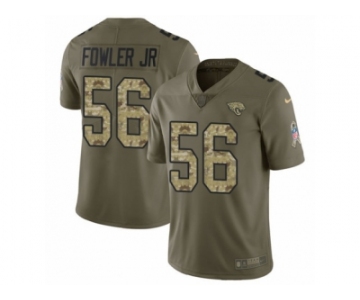 Men Nike Jacksonville Jaguars #56 Dante Fowler Jr Limited Olive Camo 2017 Salute to Service NFL Jersey