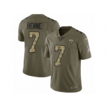 Men Nike Jacksonville Jaguars #7 Chad Henne Limited Olive Camo 2017 Salute to Service NFL Jersey