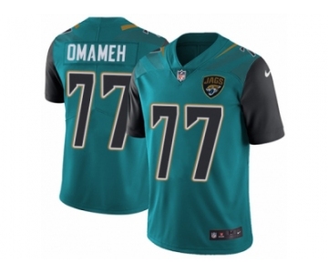 Men Nike Jacksonville Jaguars #77 Patrick Omameh Teal Green Team Color Vapor Untouchable Limited Player NFL Jersey