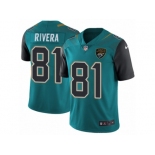 Men Nike Jacksonville Jaguars #81 Mychal Rivera Teal Green Team Color Vapor Untouchable Limited Player NFL Jersey