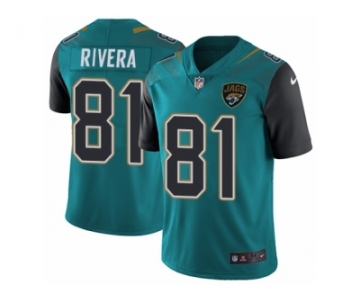 Men Nike Jacksonville Jaguars #81 Mychal Rivera Teal Green Team Color Vapor Untouchable Limited Player NFL Jersey