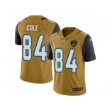 Men Nike Jacksonville Jaguars #84 Keelan Cole Limited Gold Rush Vapor Untouchable NFL Jersey