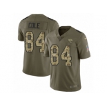 Men Nike Jacksonville Jaguars #84 Keelan Cole Limited Olive Camo 2017 Salute to Service NFL Jersey