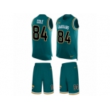 Men Nike Jacksonville Jaguars #84 Keelan Cole Limited Teal Green Tank Top Suit NFL Jersey