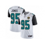 Men Nike Jacksonville Jaguars #95 Abry Jones White Vapor Untouchable Limited Player NFL Jersey