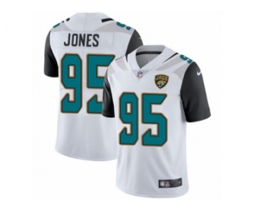 Men Nike Jacksonville Jaguars #95 Abry Jones White Vapor Untouchable Limited Player NFL Jersey