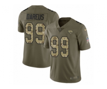 Men Nike Jacksonville Jaguars #99 Marcell Dareus Limited Olive Camo 2017 Salute to Service NFL Jersey