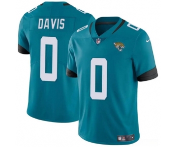 Men's Jacksonville Jaguars #0 Gabe Davis Teal Vapor Untouchable Limited Football Stitched Jersey