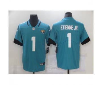 Men's Jacksonville Jaguars #1 Travis Etienne Jr. Blue Nike 2021 Alternate Limited Jersey