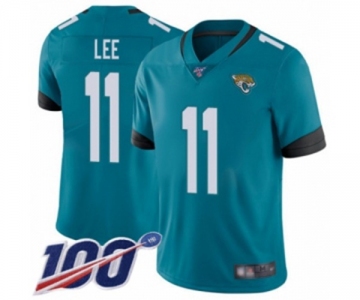 Men's Jacksonville Jaguars #11 Marqise Lee Teal Green Alternate Vapor Untouchable Limited Player 100th Season Football Jersey